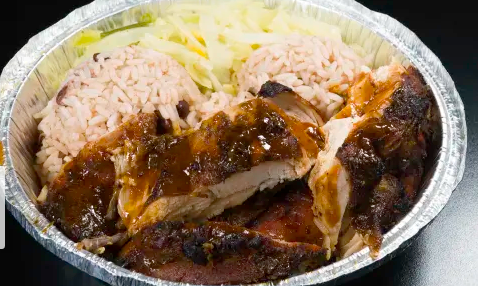 Jerk Chicken w/ Rice & Peas - Tropics Ice Cream & Jerk, Silver Spring, MD